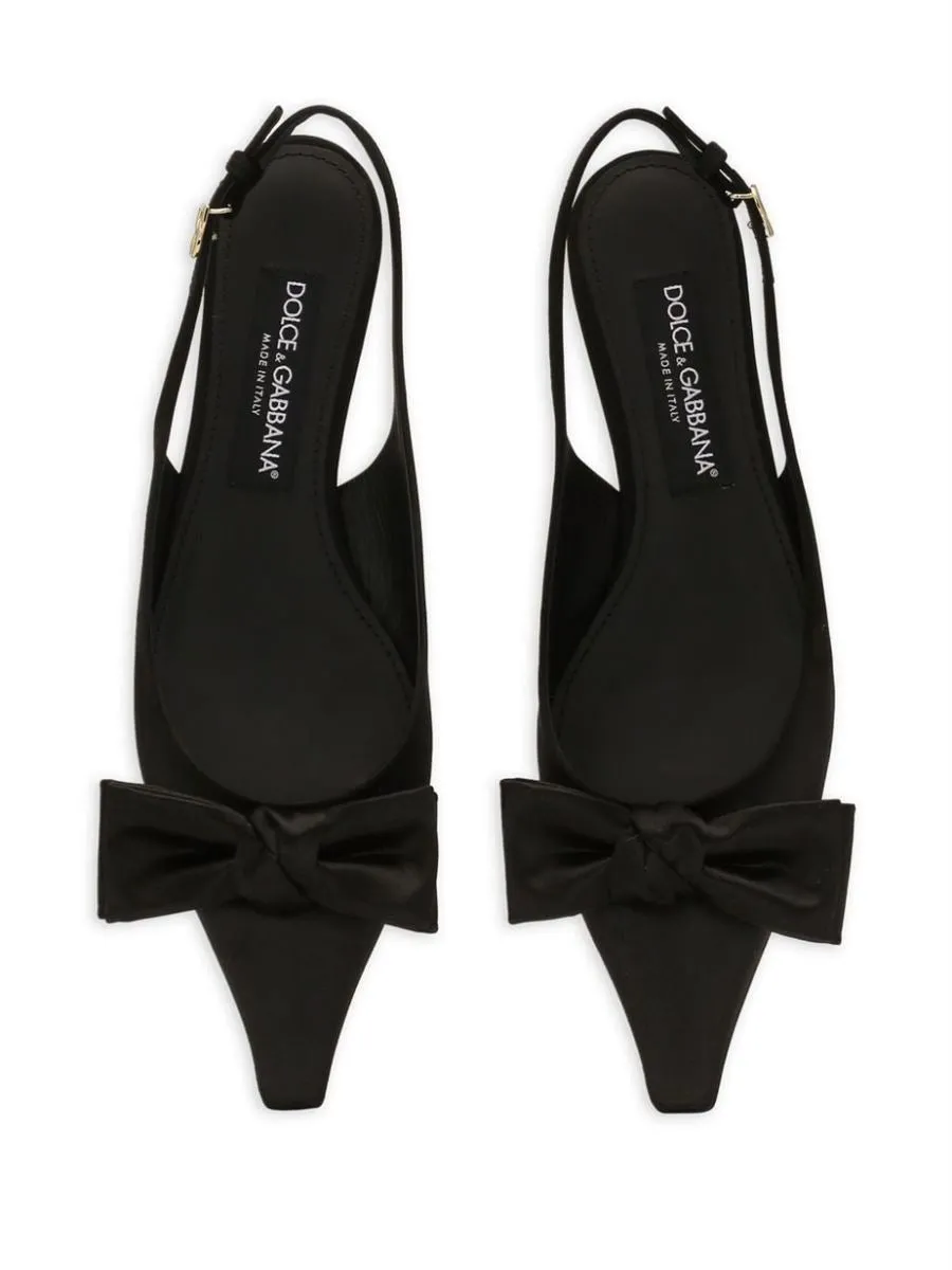 30MM BOW DETAILING SLINGBACK PUMPS