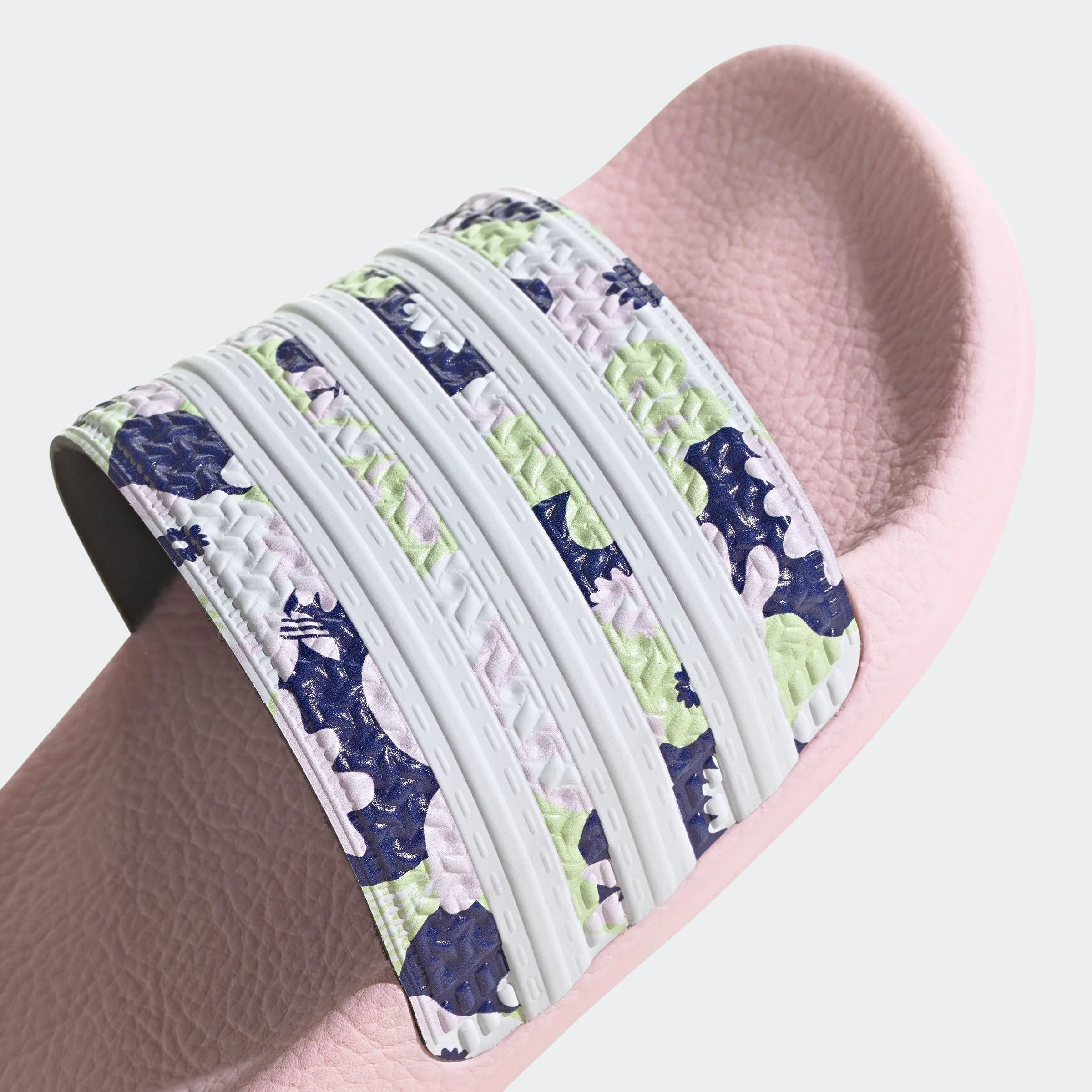 Adidas Kid's Adilette Lite Slides - Light Pink / Floral