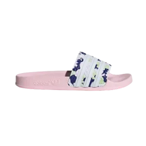 Adidas Kid's Adilette Lite Slides - Light Pink / Floral