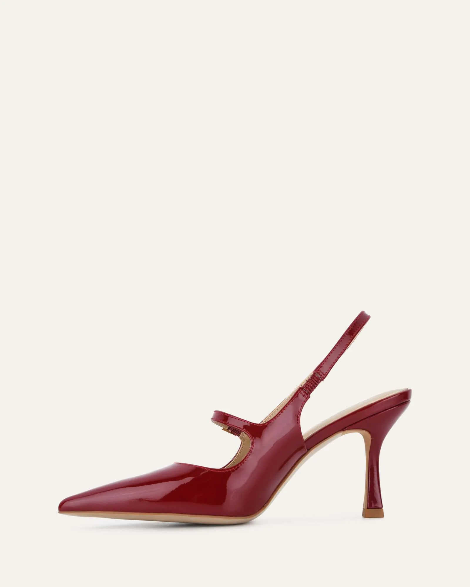 ARCHER HIGH HEELS RUBY RED PATENT