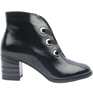 Bioeco Womens Ankle Boot 7853 Navy Patent