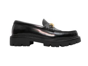 Black Celine Margaret Lug Sole Loafers Size 37