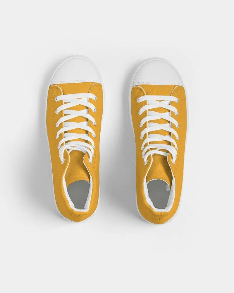 Bright Orange Women's High-top Canvas Sneakers | Women's | Bright Pure Orange | C0M38Y100K0