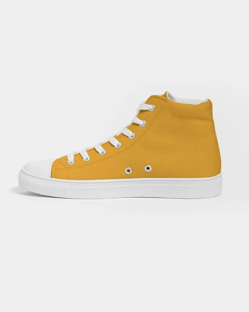 Bright Orange Women's High-top Canvas Sneakers | Women's | Bright Pure Orange | C0M38Y100K0