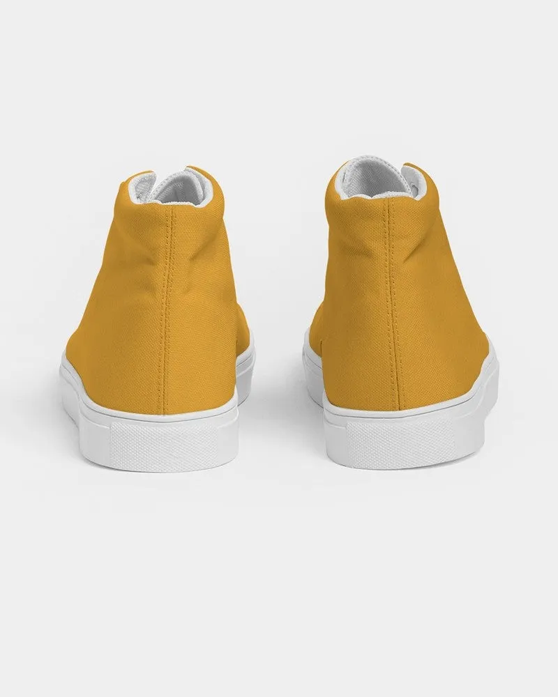 Bright Orange Women's High-top Canvas Sneakers | Women's | Bright Pure Orange | C0M38Y100K0