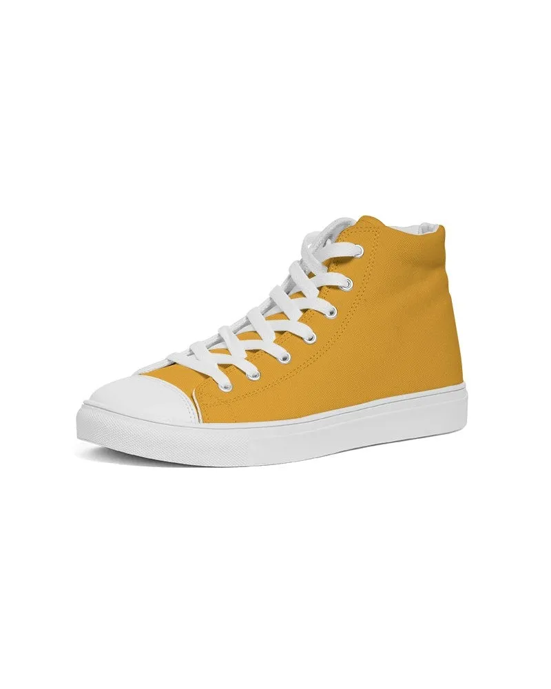 Bright Orange Women's High-top Canvas Sneakers | Women's | Bright Pure Orange | C0M38Y100K0