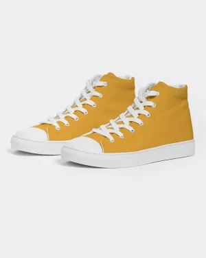 Bright Orange Women's High-top Canvas Sneakers | Women's | Bright Pure Orange | C0M38Y100K0