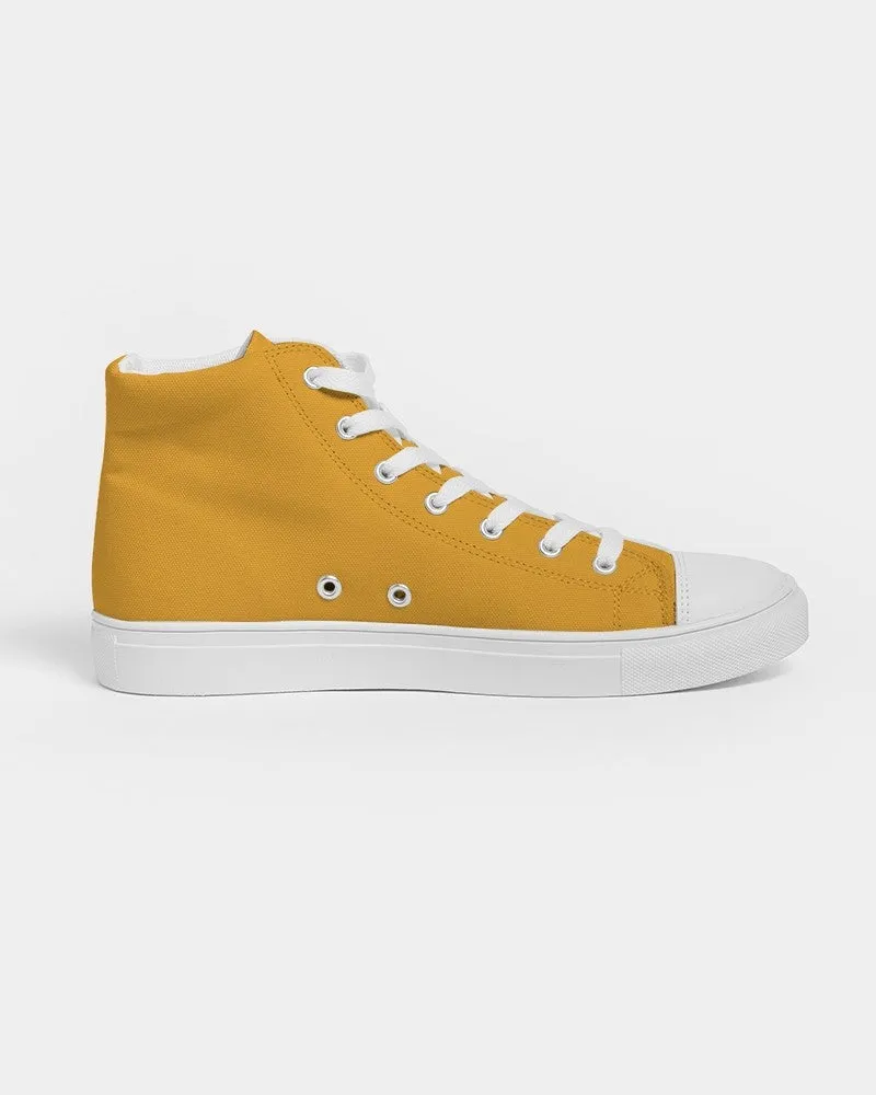 Bright Orange Women's High-top Canvas Sneakers | Women's | Bright Pure Orange | C0M38Y100K0