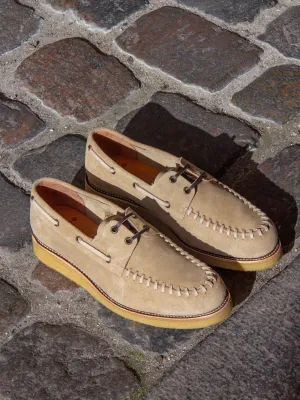 Bright Shoemakers, Native Boat Shoe, Mushroom Suede