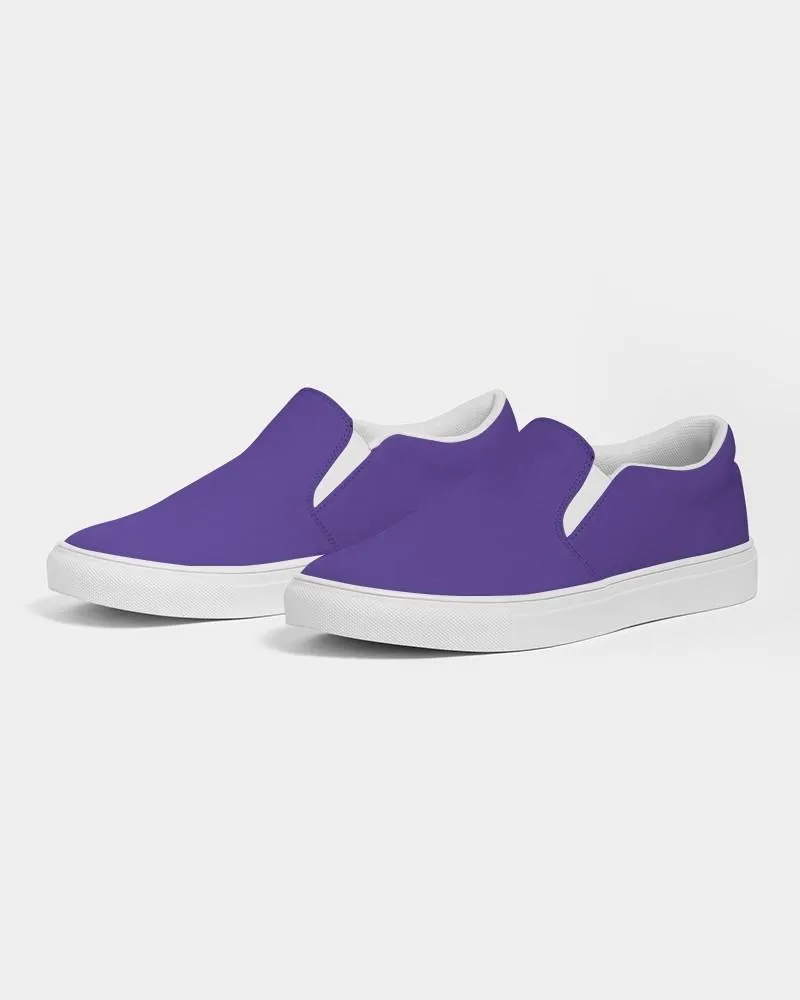 Bright Violet Slip-On Canvas Sneakers | Men's | Bright Pure Violet | C88M100Y0K0