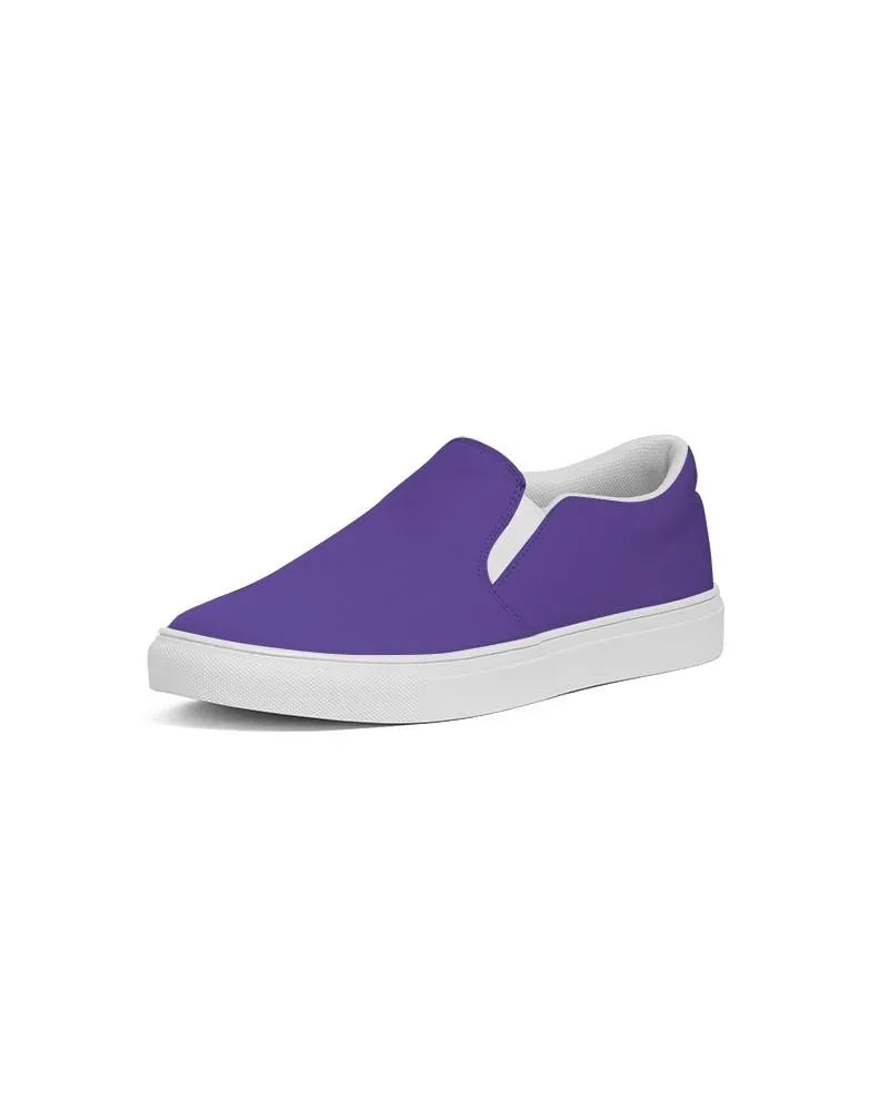 Bright Violet Slip-On Canvas Sneakers | Men's | Bright Pure Violet | C88M100Y0K0