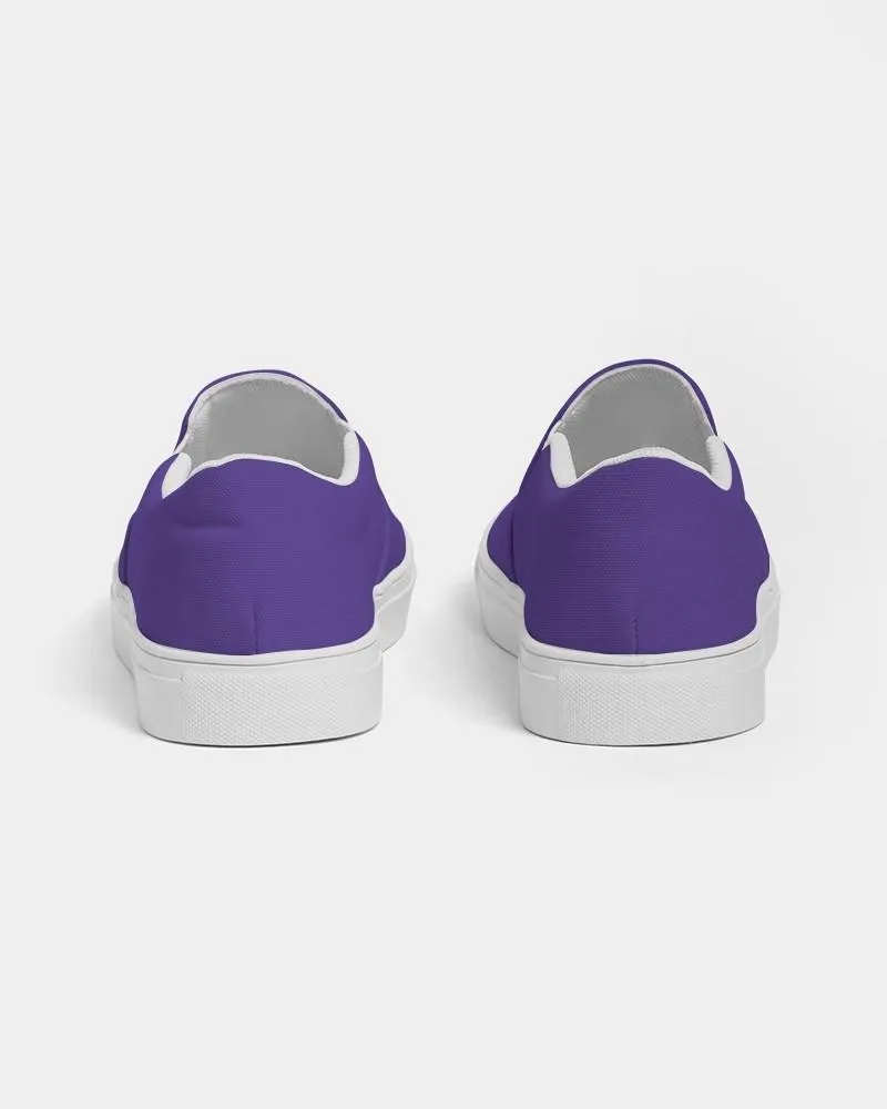 Bright Violet Slip-On Canvas Sneakers | Men's | Bright Pure Violet | C88M100Y0K0