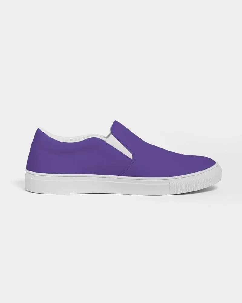 Bright Violet Slip-On Canvas Sneakers | Men's | Bright Pure Violet | C88M100Y0K0