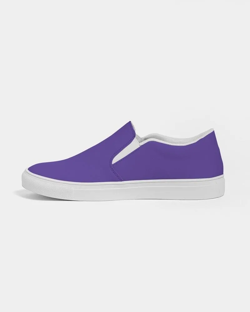 Bright Violet Slip-On Canvas Sneakers | Men's | Bright Pure Violet | C88M100Y0K0