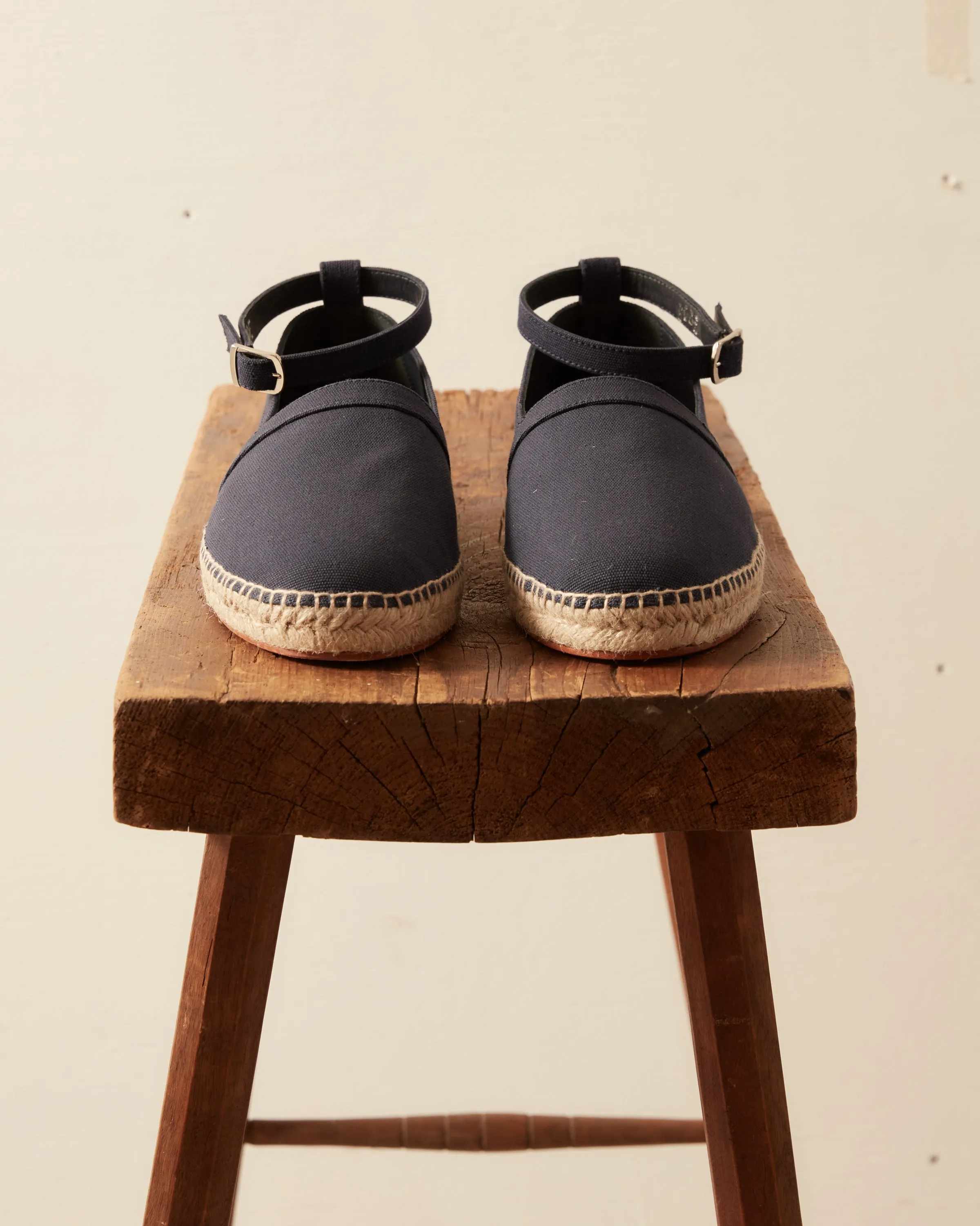 Canvas Slip-On Espadrilles - Navy