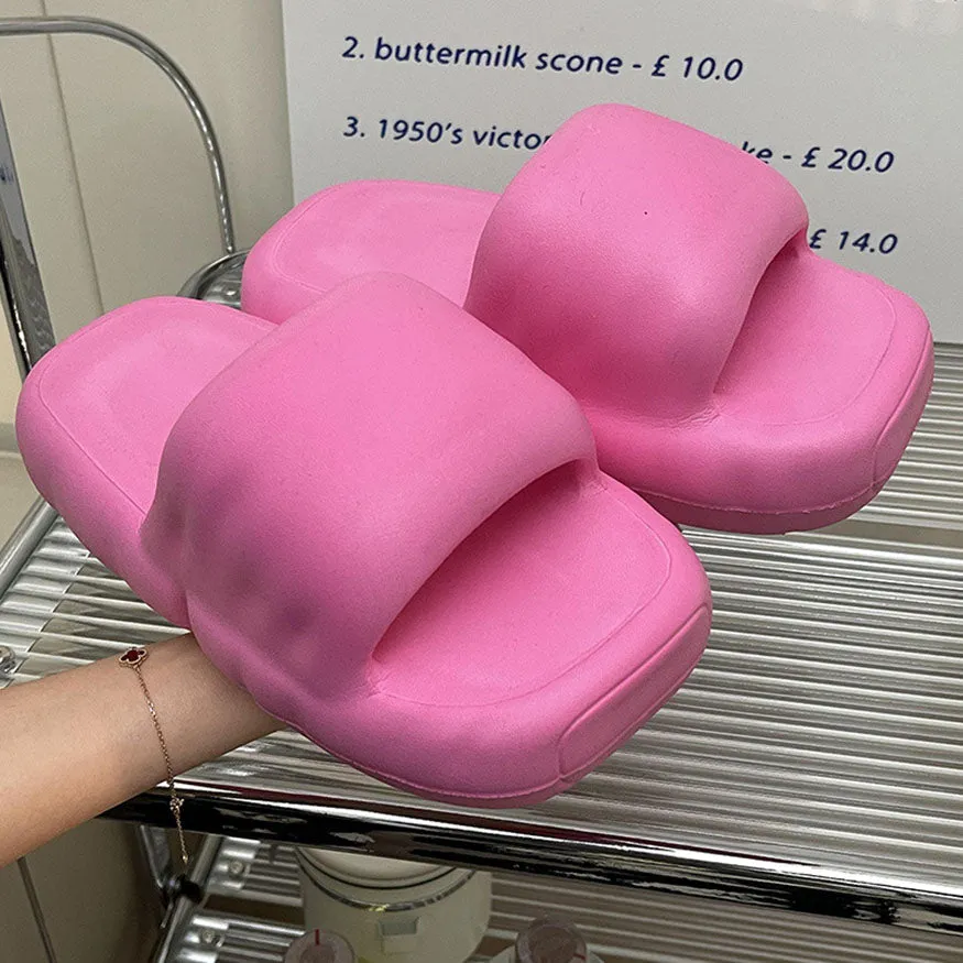 Casual Chunky Sole Slides