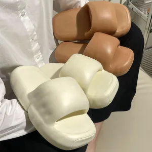 Casual Chunky Sole Slides