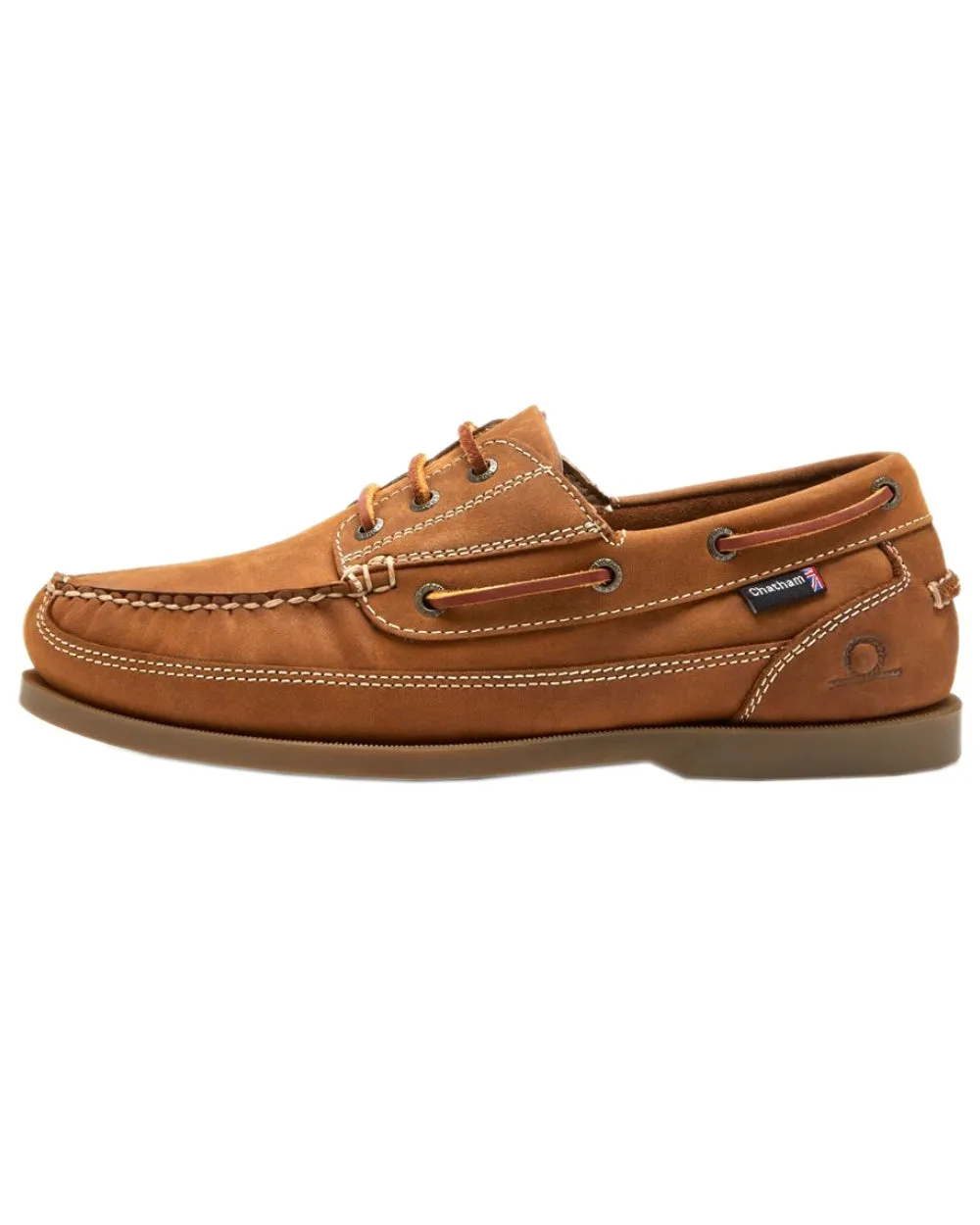 Chatham Mens Rockwell II G2 Leather Wide Fit Boat Shoes