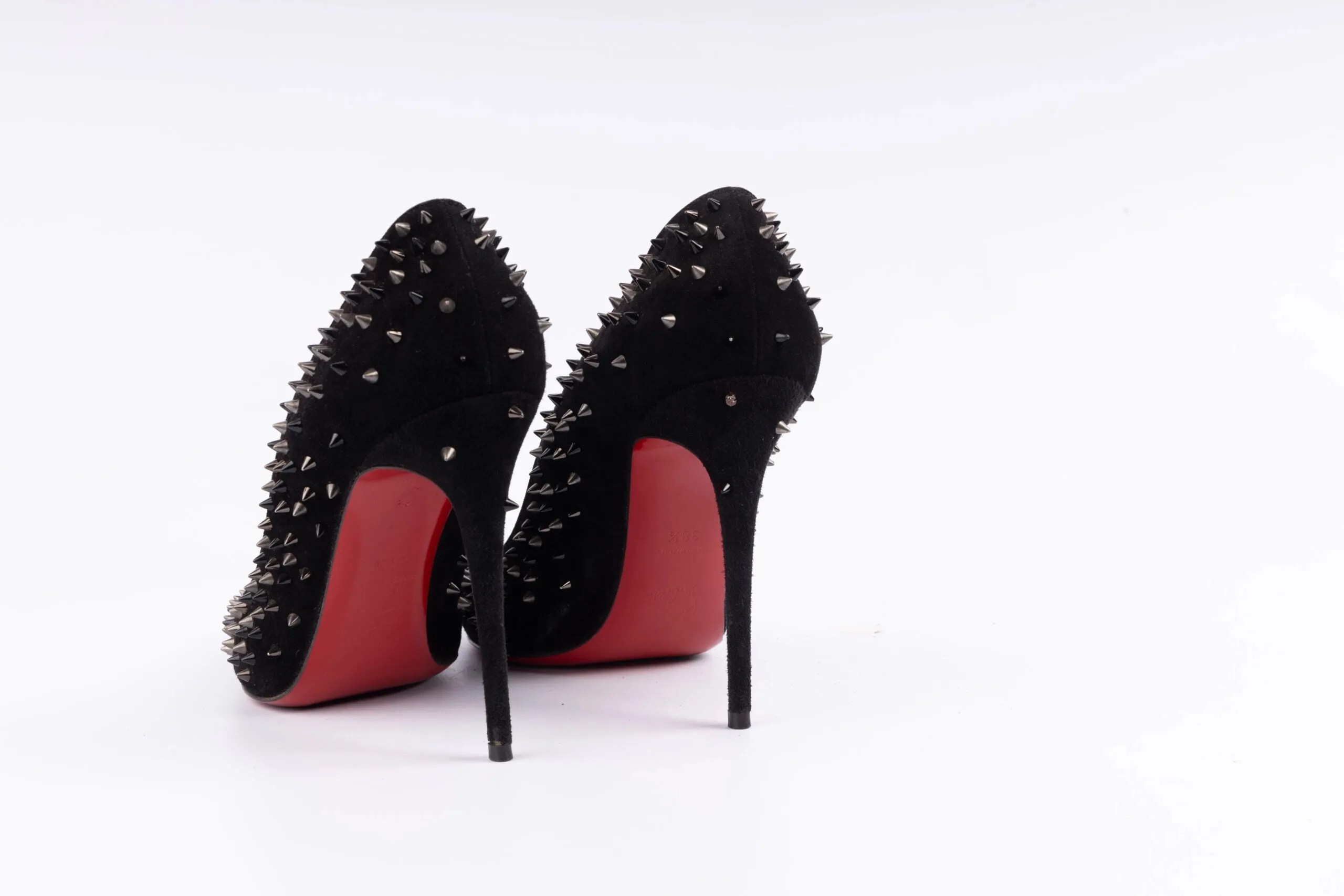 Christian Louboutin Studded Escarpic Pointed Toe Pumps