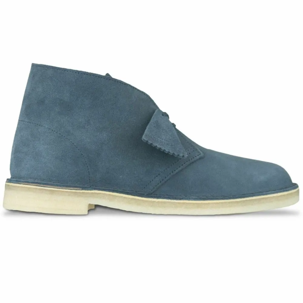 Clarks Originals Desert Boots Men's Blue Suede 26139226