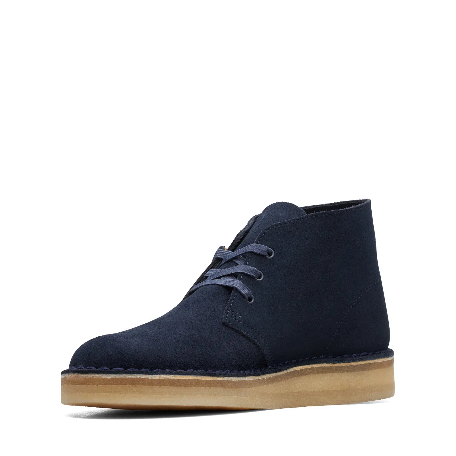 Clarks Originals Desert Coal Boots Men's Navy Blue Suede 26169997