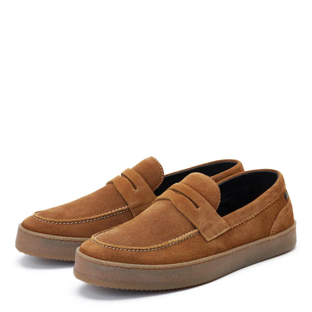 Claude Suede Penny Loafers