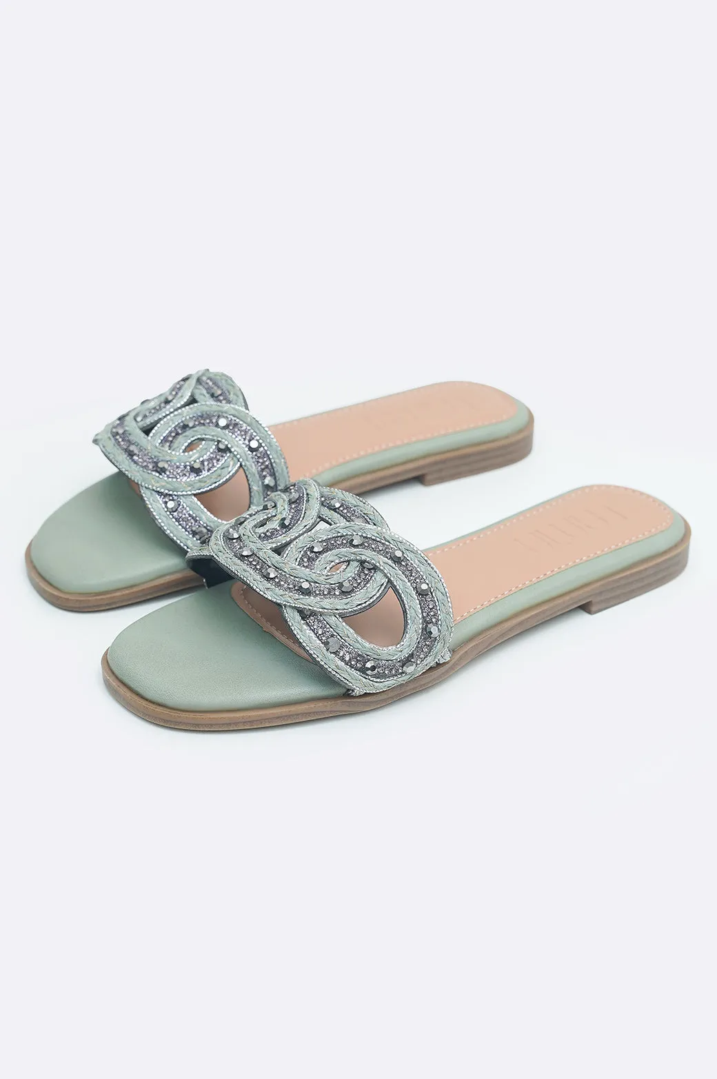 ELSIE STUDDED SLIDES