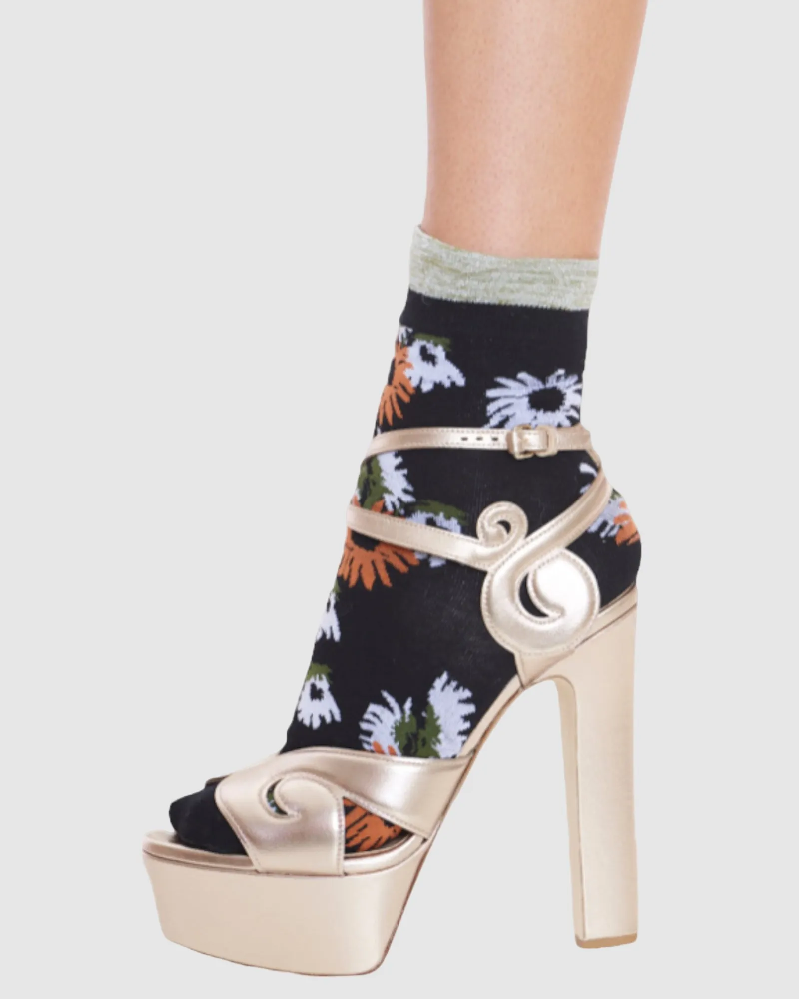 Garden Party Sock - Black