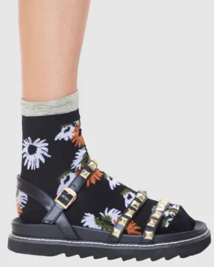 Garden Party Sock - Black