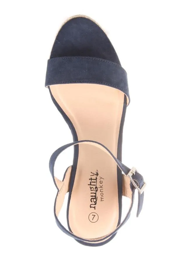 GODDESS NAVY SUEDE