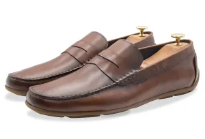 Gregores Chestnut Penny Moccasins