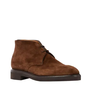 Heywood Suede Desert Boot in Dark Brown