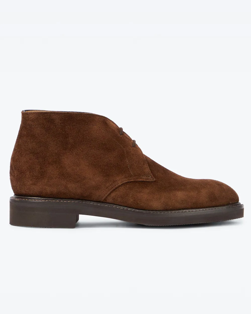 Heywood Suede Desert Boot in Dark Brown