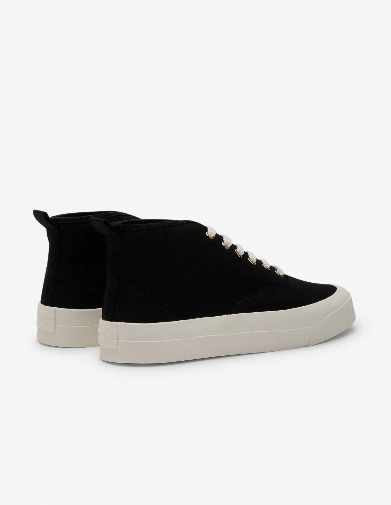 HIGH TOP CANVAS LACE-UP SNEAKERS