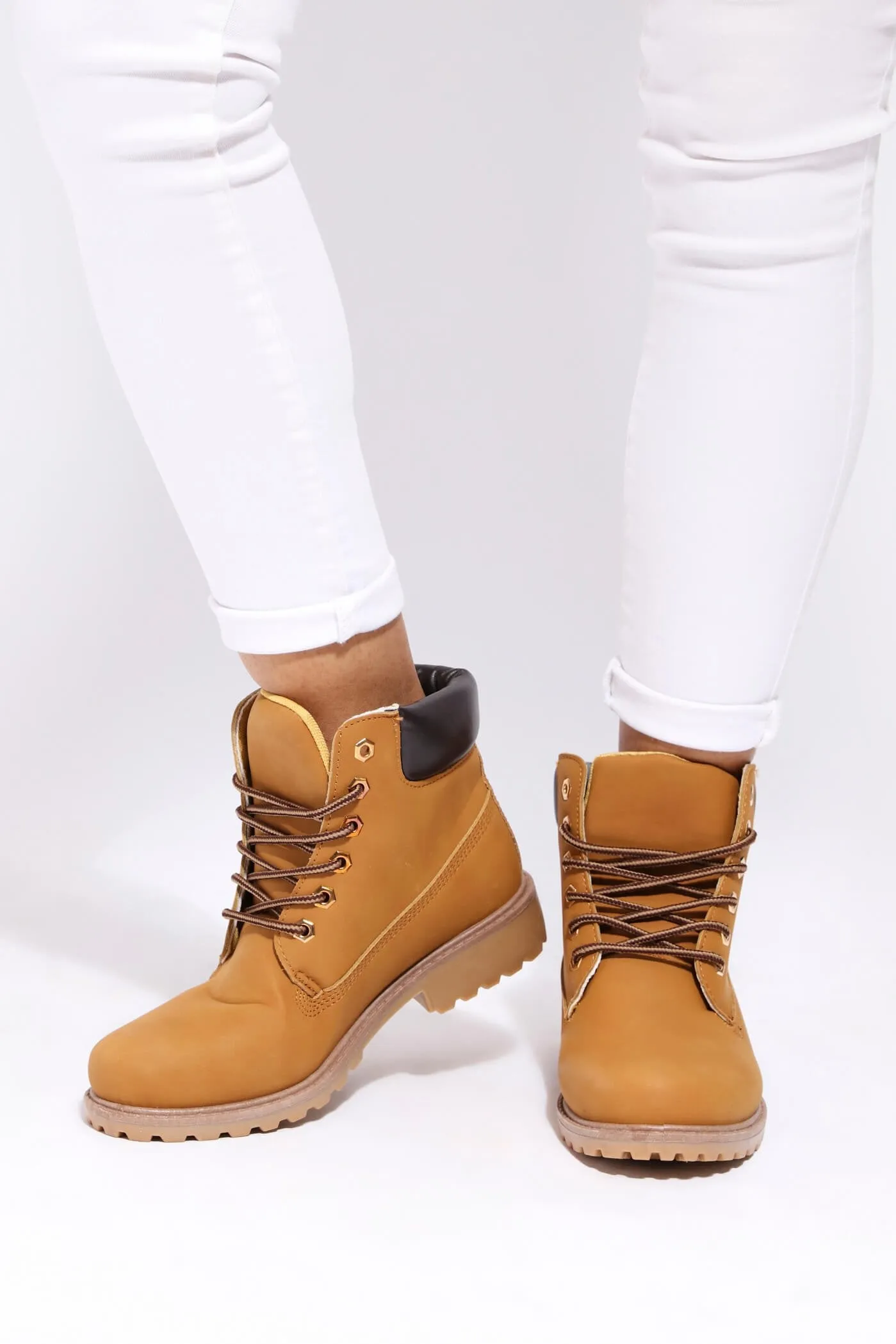 Honey Lace Up Hiker Boots