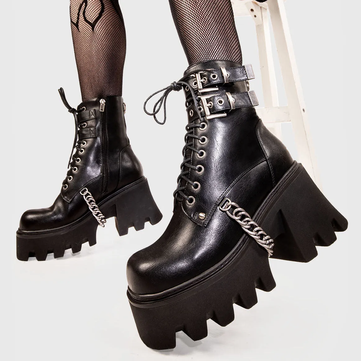 Hostages Chunky Platform Ankle Boots