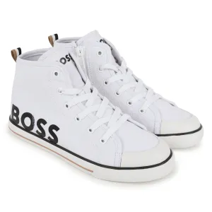 Hugo Boss White High-Top Sneakers