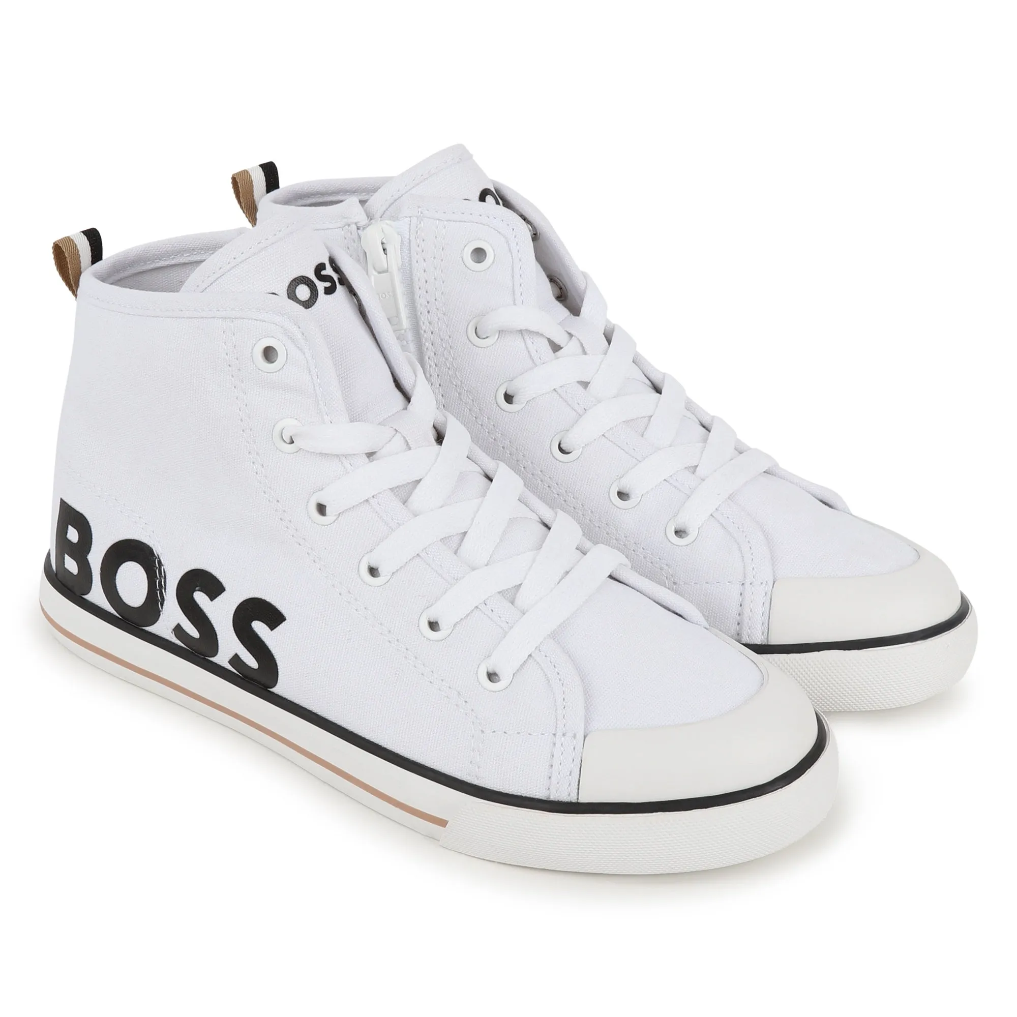 Hugo Boss White High-Top Sneakers