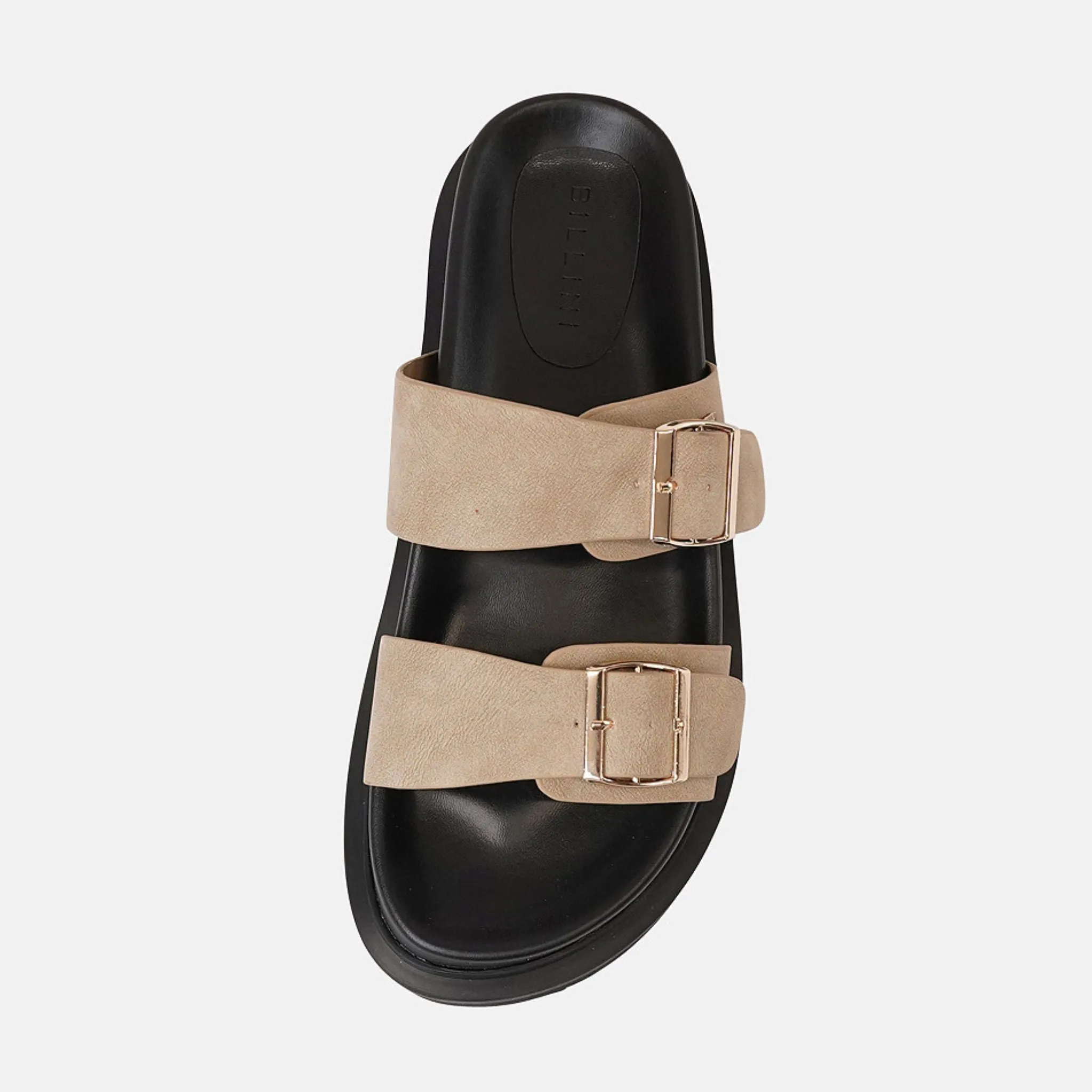 Imrie Taupe Nubuck Slides