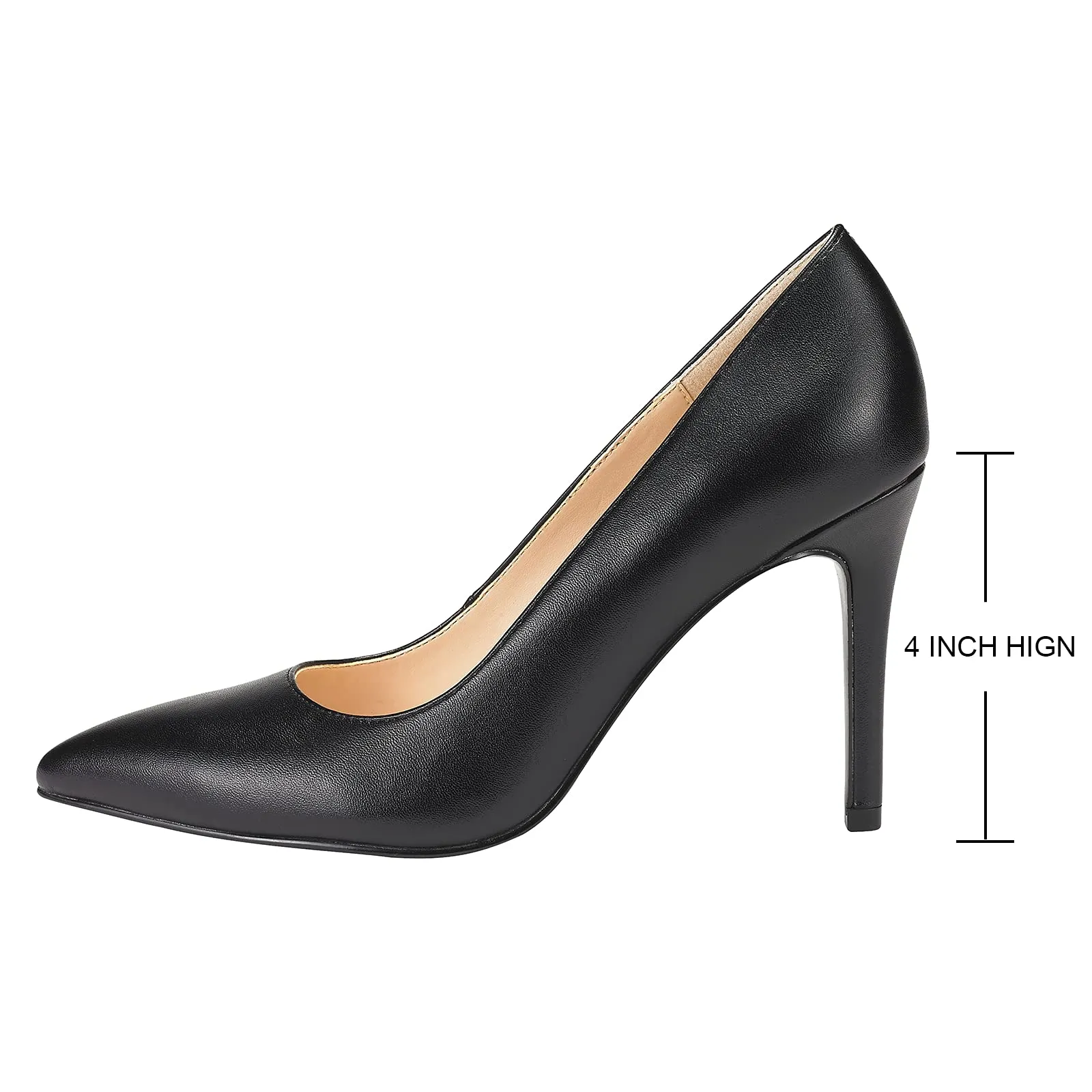 JENN ARDOR Women Classic Pointed Toe Stiletto Heel Pumps