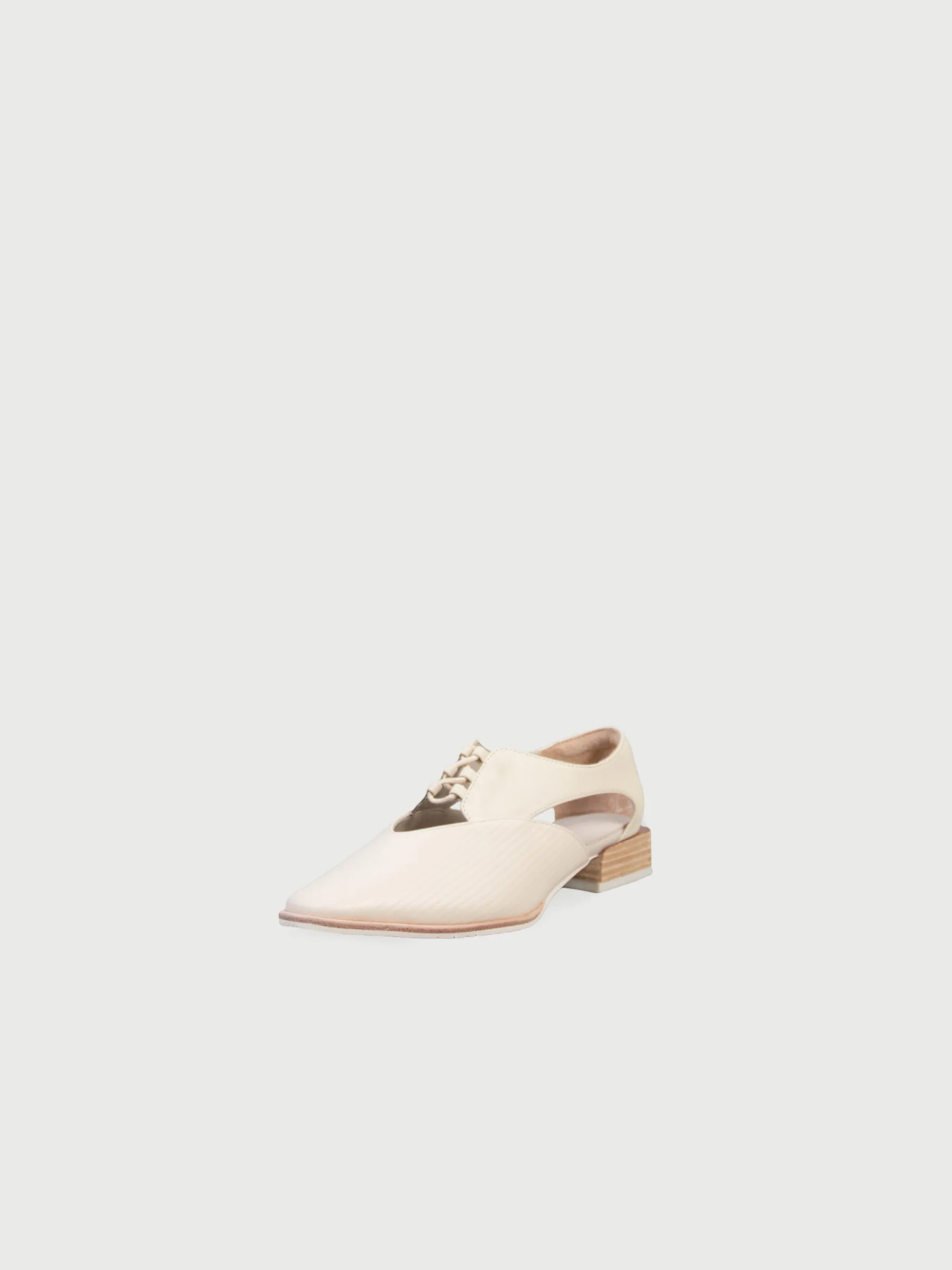 Lace-Up Open-Shank Almond Loafers