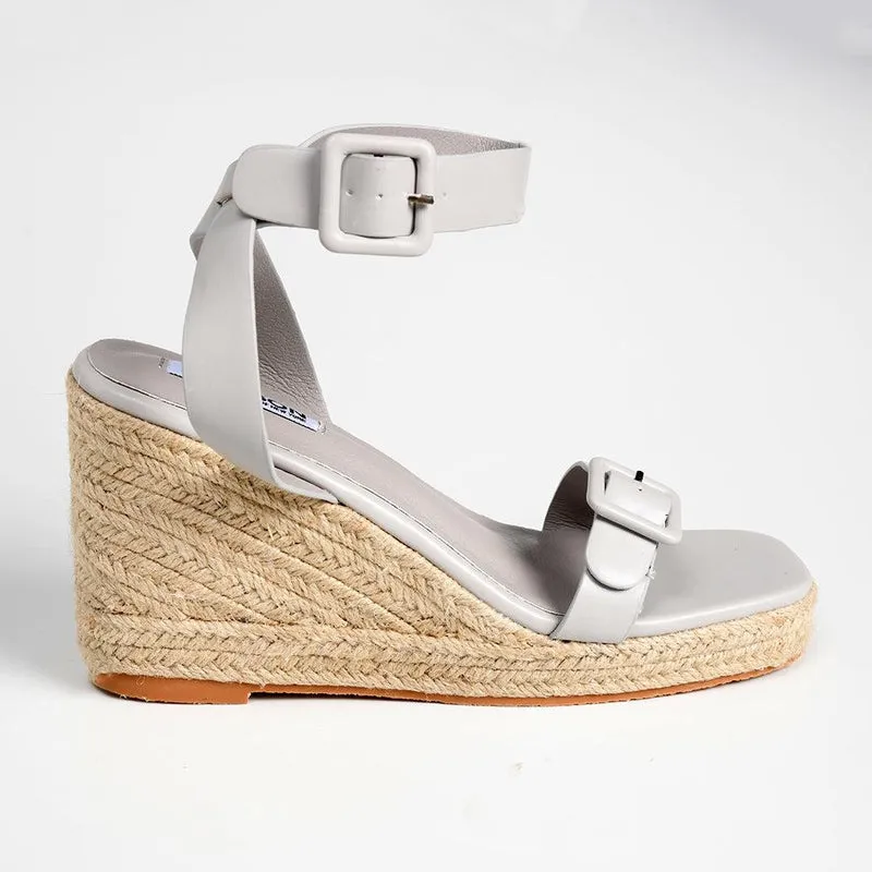 Madison Annabella Espadrille Wedge - Grey