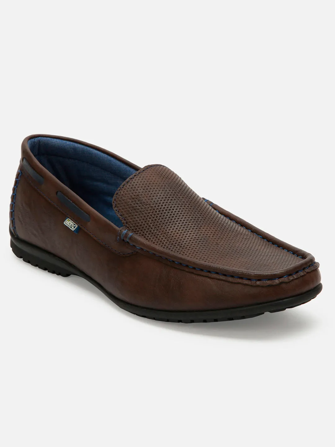 Men's Brown Moc Toe Casual Loafer (IX1014)