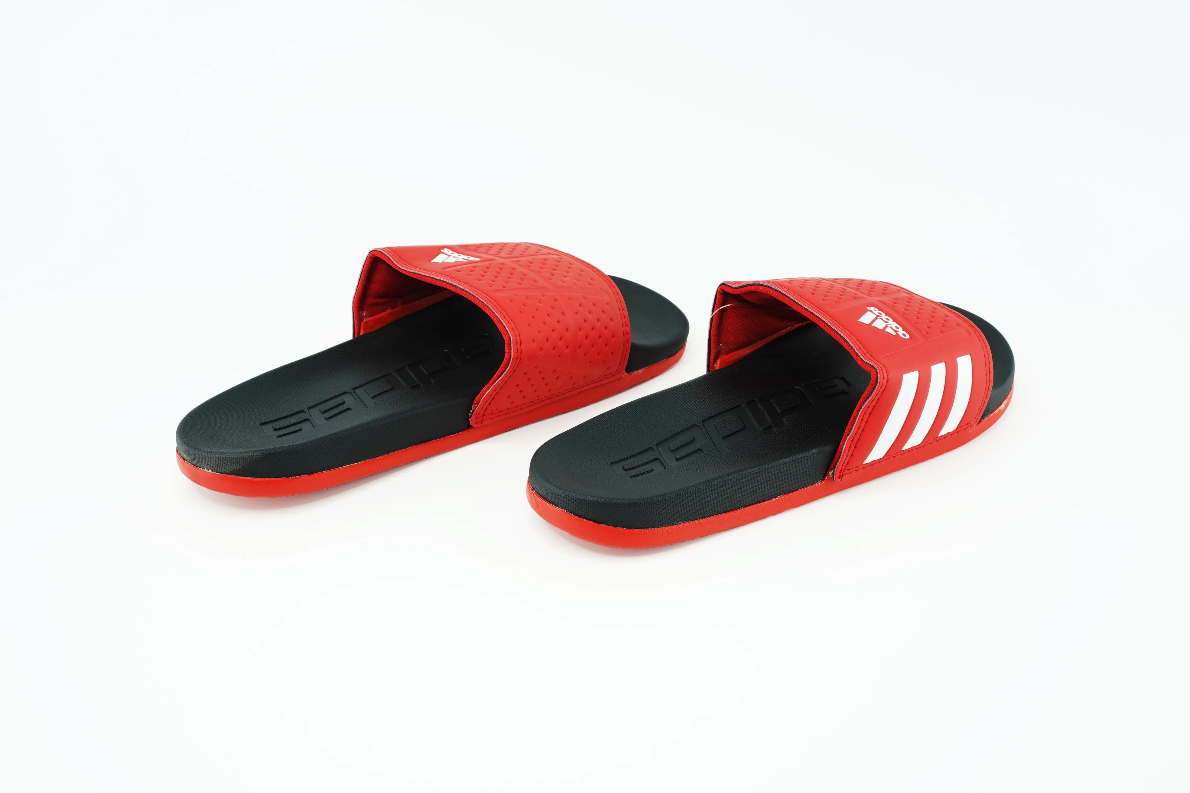 Men's Latest Adidas Red Casual Slides