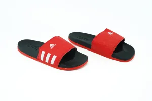 Men's Latest Adidas Red Casual Slides