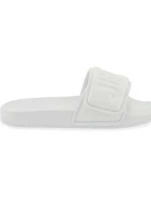 Men's Slides Fitz Con Fascia Logata In Lycra in White | Size 37 | FITZFPFP