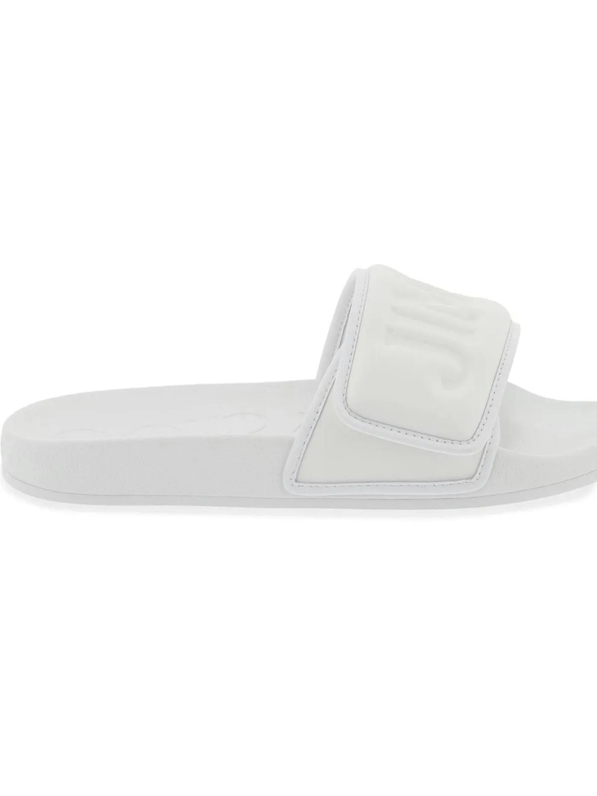 Men's Slides Fitz Con Fascia Logata In Lycra in White | Size 37 | FITZFPFP