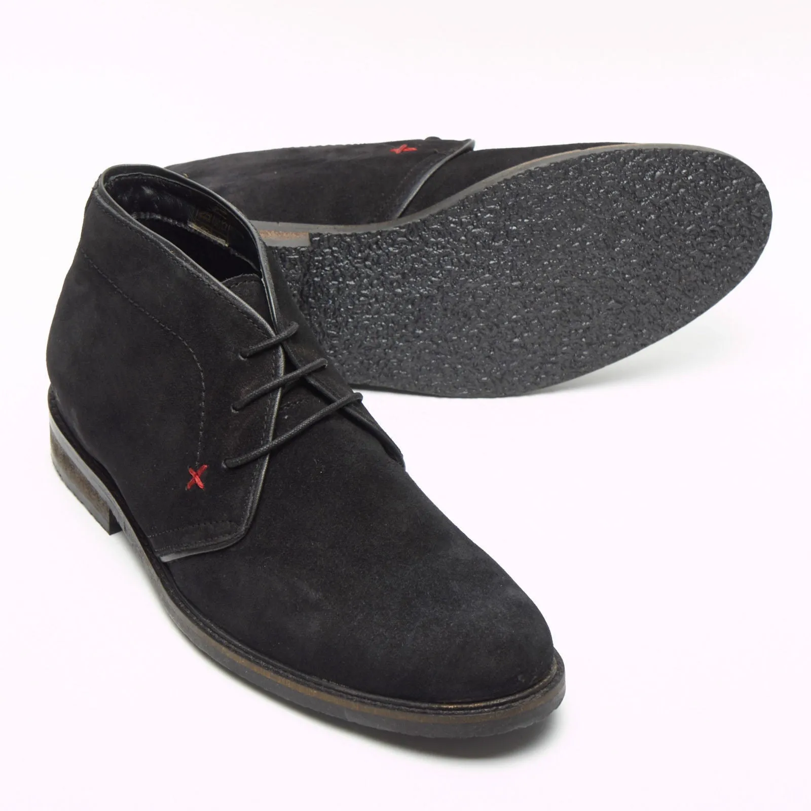 Mens Suede Desert Boots - SF-5151 Black