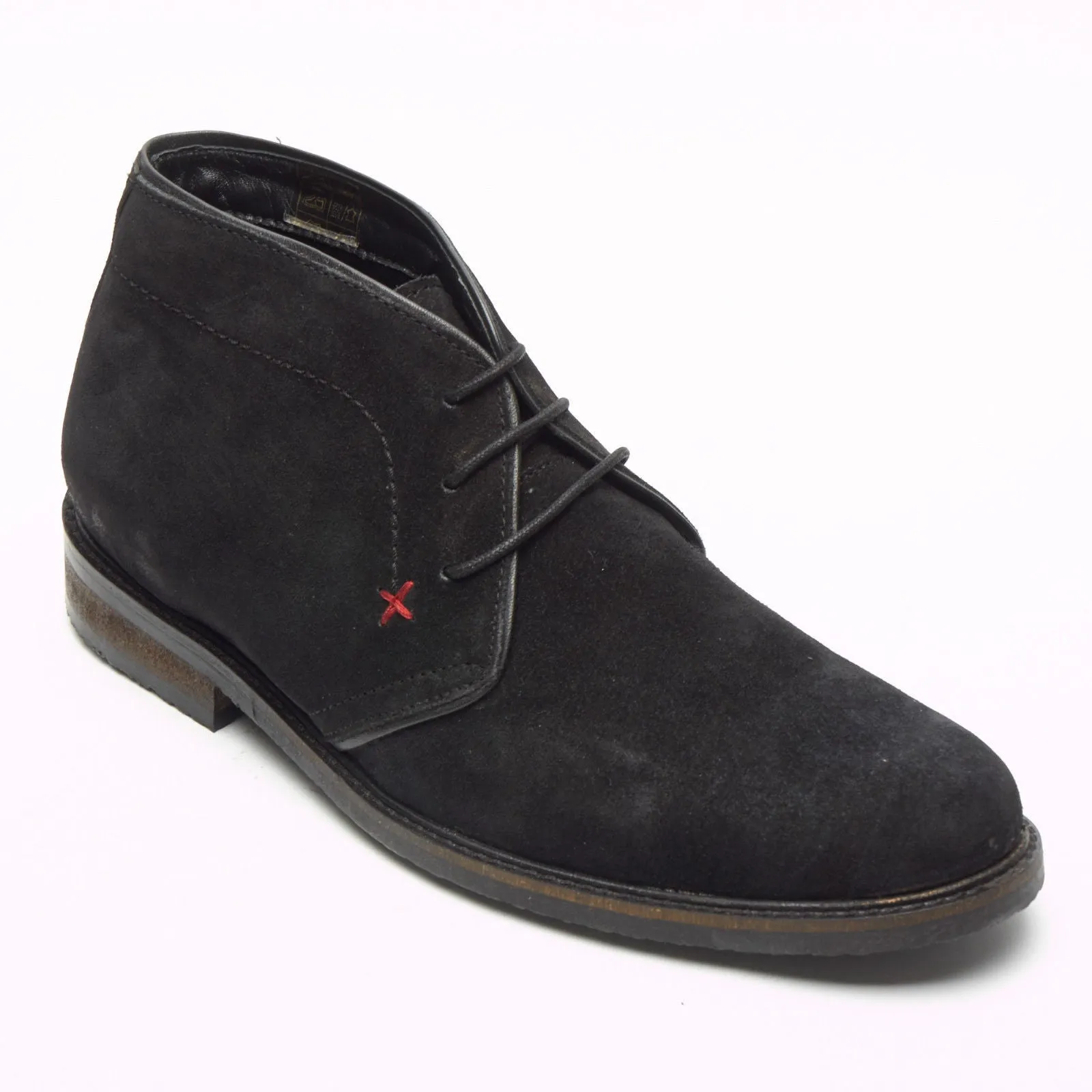 Mens Suede Desert Boots - SF-5151 Black