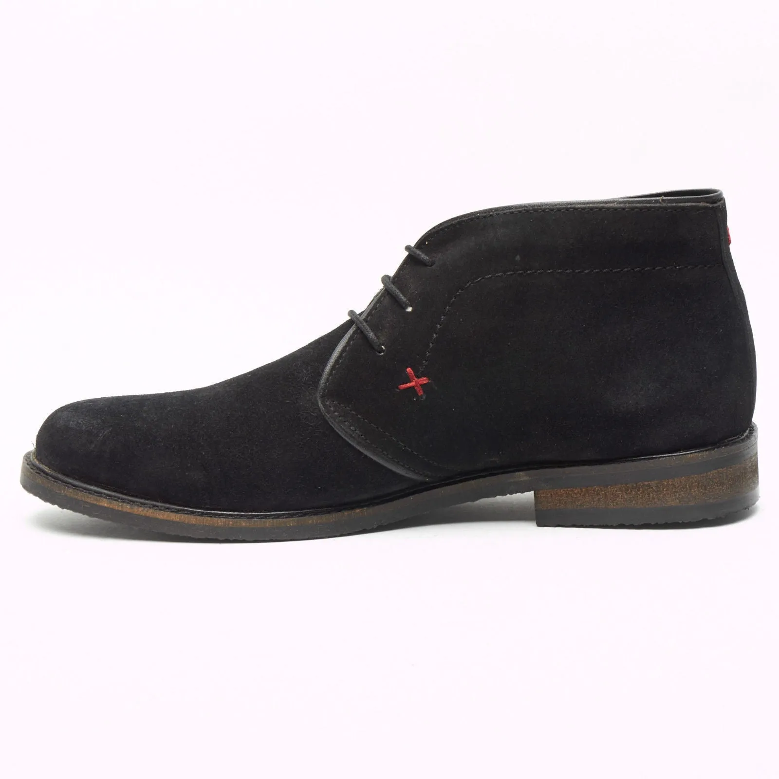 Mens Suede Desert Boots - SF-5151 Black